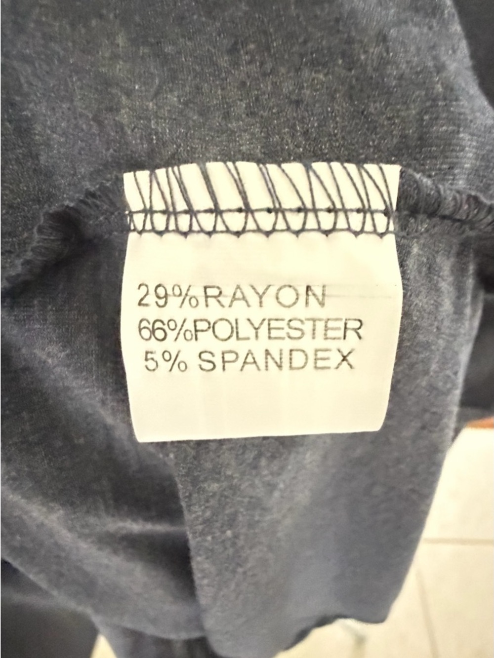 Gray Long Sleeve Wrap Top - Picture 4 of 4